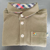 Military Green Children's Short Sleeved Polo Shirt  Suitable for Children Below 95cm