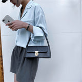 Stone patterned fashionable shoulder bag, underarm bag