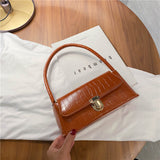 Stone patterned fashionable shoulder bag, underarm bag