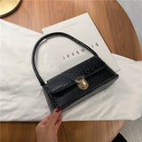 Stone patterned fashionable shoulder bag, underarm bag