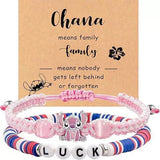 Pulseira de tecido colorido