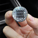 Botão do interruptor de partida do carro Adesivos de diamante decorativos automotivos Anel de strass Círculo Guarnições Capa protetora Acessórios para carro