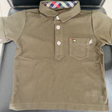 Military Green Children's Short Sleeved Polo Shirt  Suitable for Children Below 95cm