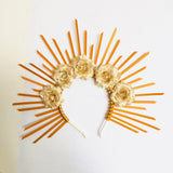 Golden Flower Hair Hoop