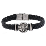Pulseira masculina Árvore da Vida trançada