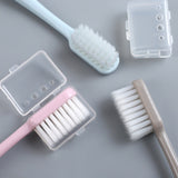 Macaron 4 peças Bambu Carvão Macio Cabelo Adulto Cabeça Grande Viagem Família Japonês Escova de Dentes Sem Impressão 