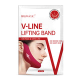 A piece of  V-face Facial Mask Red V-shaped Chin Lifting Mask Gel Ear Hanging Facial Mask