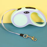 Novo tipo de corda de tração com um botão corda de tração automática telescópica produtos para animais de estimação para cães de passeio corda portátil para cães 