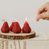 Four Sets of Strawberry Scented Candles