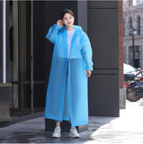 Long Raincoat Full Body Rainstorm Proof Men's and Women's Adult Thickening Color Random