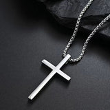 Retro Fashion Minimalist Titanium Steel Cross Necklace