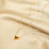 Advanced Design Sense Little Red Heart Love Necklace