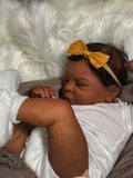 Reborn Baby-Black skin, cotton body, sleeping baby