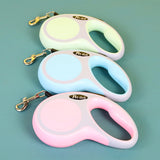 Novo tipo de corda de tração com um botão corda de tração automática telescópica produtos para animais de estimação para cães de passeio corda portátil para cães 