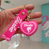 Barbie letter keychain