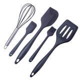 Silicone baking 5-piece set, scraper, oil brush, shovel, egg beater