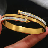 Pulseira de unha de ouro da moda para mulheres