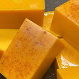 Ginger handmade cold soap for bathing and facial cleansing