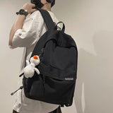 Backpack for Men, Simple Travel Nylon Backpack, Computer Bag for Women, Leisure, Middle School, High School, and College Students, Backpack