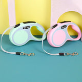 Novo tipo de corda de tração com um botão corda de tração automática telescópica produtos para animais de estimação para cães de passeio corda portátil para cães 