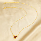 Advanced Design Sense Little Red Heart Love Necklace