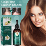 Ginger hair care essential oil for repairing hair follicles, smoothing hair growth, and smoothing dryness and irritability. Nutritional essential oil