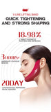 A piece of  V-face Facial Mask Red V-shaped Chin Lifting Mask Gel Ear Hanging Facial Mask