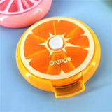 Portable Pill Box Weekly Rotating Split Fruit Points Drug Carry With You Mini Medicine Boxs Medicine Travel Pillbox