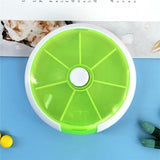 Portable Pill Box Weekly Rotating Split Fruit Points Drug Carry With You Mini Medicine Boxs Medicine Travel Pillbox