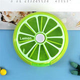 Portable Pill Box Weekly Rotating Split Fruit Points Drug Carry With You Mini Medicine Boxs Medicine Travel Pillbox
