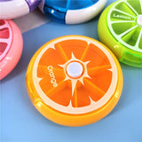Portable Pill Box Weekly Rotating Split Fruit Points Drug Carry With You Mini Medicine Boxs Medicine Travel Pillbox
