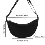 2023 Nylon Messenger Bag Women's New Trendy Dumpling Bags Lightweight Shoulder Bag Armpit Bags Simple Canvas Bag For Women