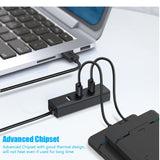 USB 2.0 Hub USB Hub 2.0 Multi USB Splitter Hub Use Power Adapter 4 Port Multiple Expander Mini USB 2.0 Hub