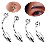 1 PC unha de osso de sobrancelha única e elegante