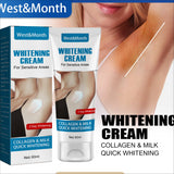 West&Month Underarm Brightening Cream for Underarm Skin Brightening, Skin Brightening, Private Moisturizing, and Delicate Brightening