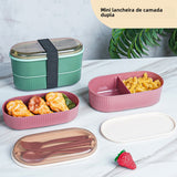 Double layered portable lunch box