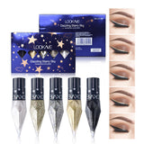 Diamond Shiny Eye Liners Eyeshadow Waterproof Silver Rose Gold Color Glitter Sequins Eyeliner Eye Shadow Makeup Beauty Cosmetics
