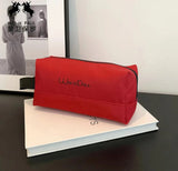 Red Large Capacity Minimalist Pencil Case