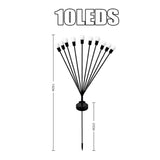 LED Solar Light Garden Decor Firework Lamp 10LED Firefly Outdoor IP65 Waterproof  Lights Christmas  Garden Decoration