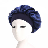 Unisex Head Wrap Elastic Band Cap For Brimmed Night Hat Bath Cap Extra Large Satin Silky Bonnet Sleep with Premium Elastic Band