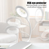 Portátil USB pequena lâmpada de mesa controle de voz USB pequena lâmpada de mesa controle de voz inteligente Mini Folding Light Table Lamps Eye Protection Learning Desk Lamp